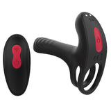 Lynk Pleasure Cock Ring SIMUL 9 Speed Remote Vibrating Couples Girth Enhancing Ring