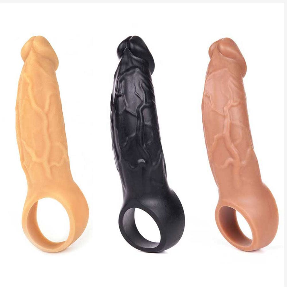 9 Inch Penis Sleeve Soft Silicone Extender Sheath Lynk 9 Inch Penis Sleeve Soft Silicone Extender Sheath Lynk