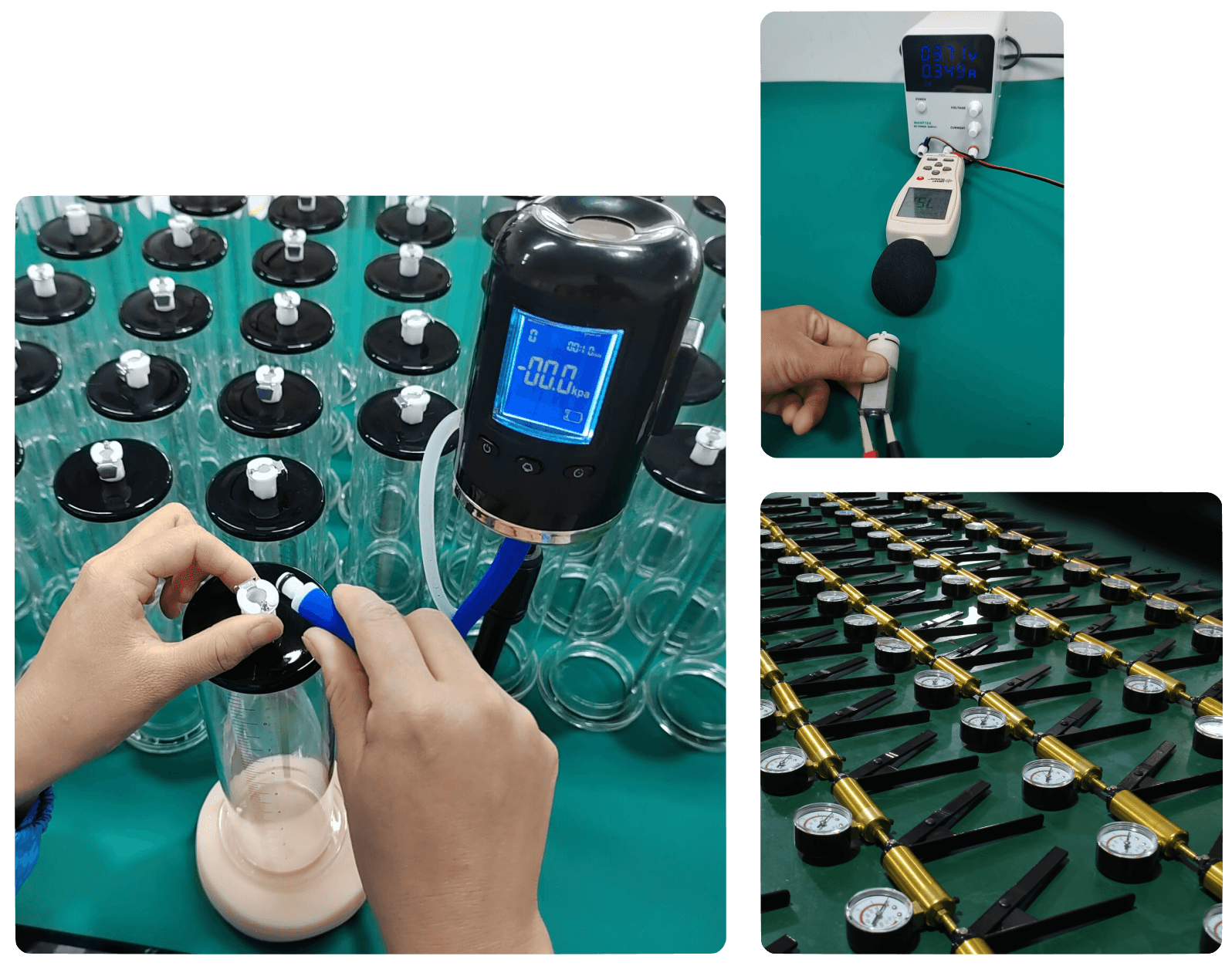 A person is using a machine to make a glass of water.