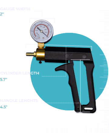 Silicone Comfort Grip Hand Pump + Precision Air Gauge – Lynk