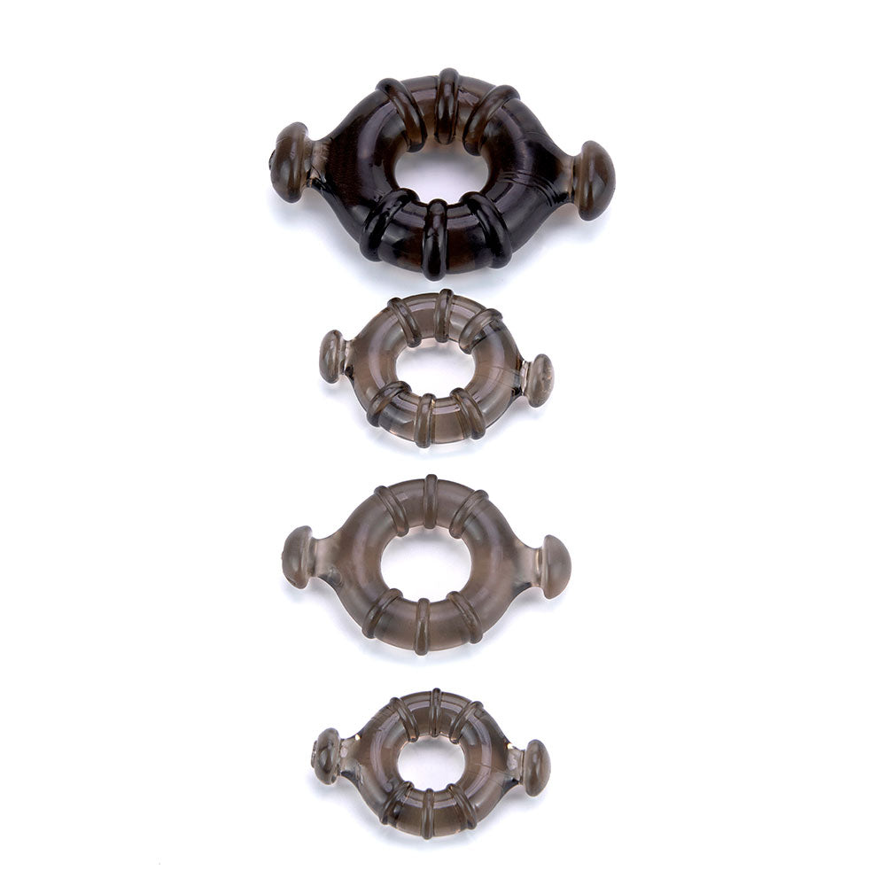 Easy Grip Constriction Ring Pull Tab Set | 4 Top Quality Rings for Men ...