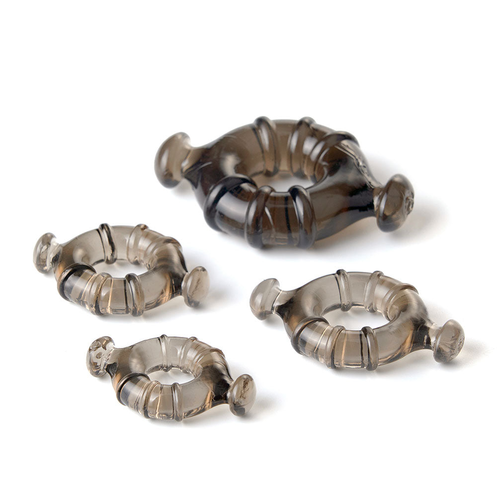 Easy Grip Constriction Ring Pull Tab Set | 4 Top Quality Rings for Men ...