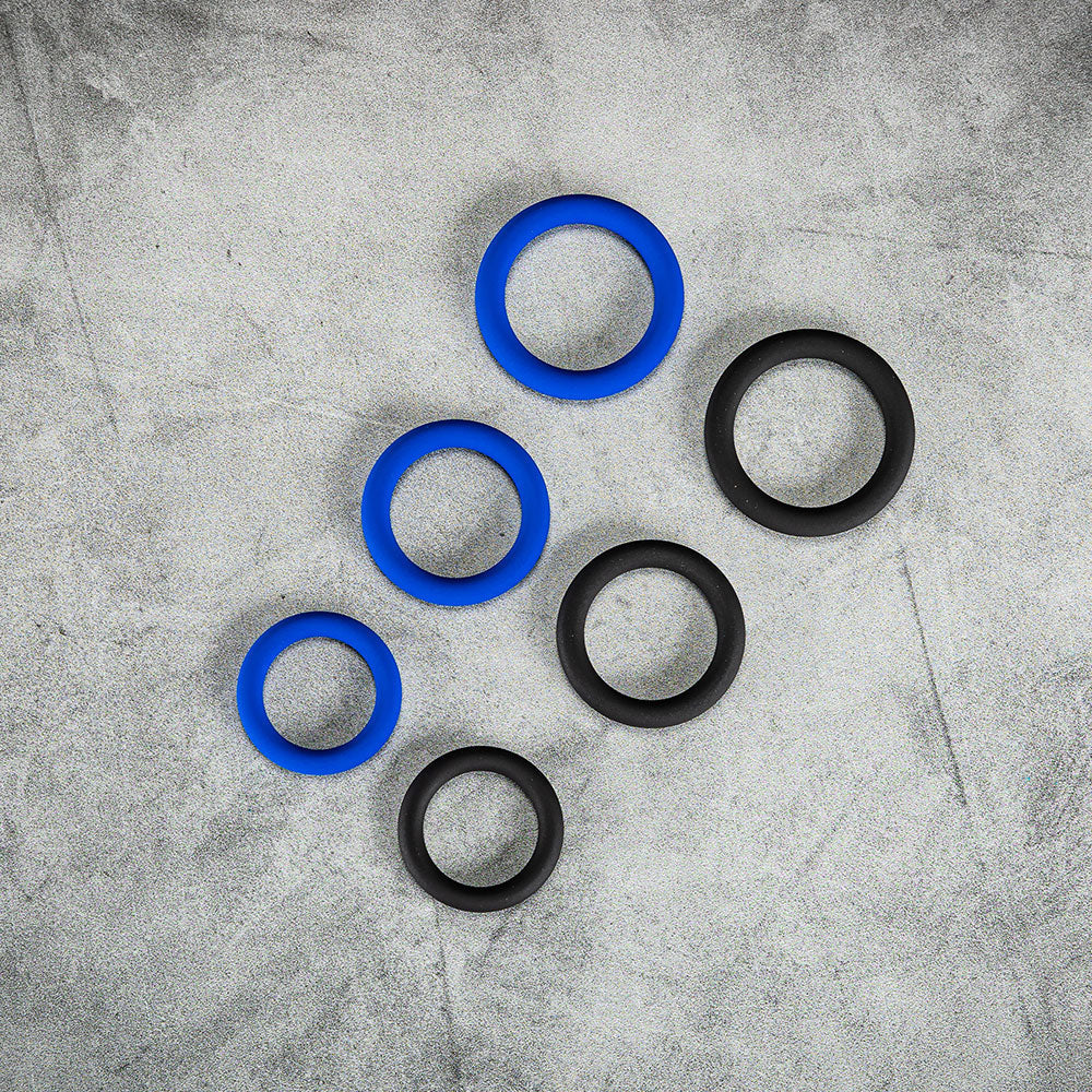 Amazon.com: LeLuv Flat Inside Cock Ring 36mm, 41mm, 45mm Blue Three Sizes  1.4 inch, 1.6 inch and 1.8 inch Inner Diameters : Health & Household