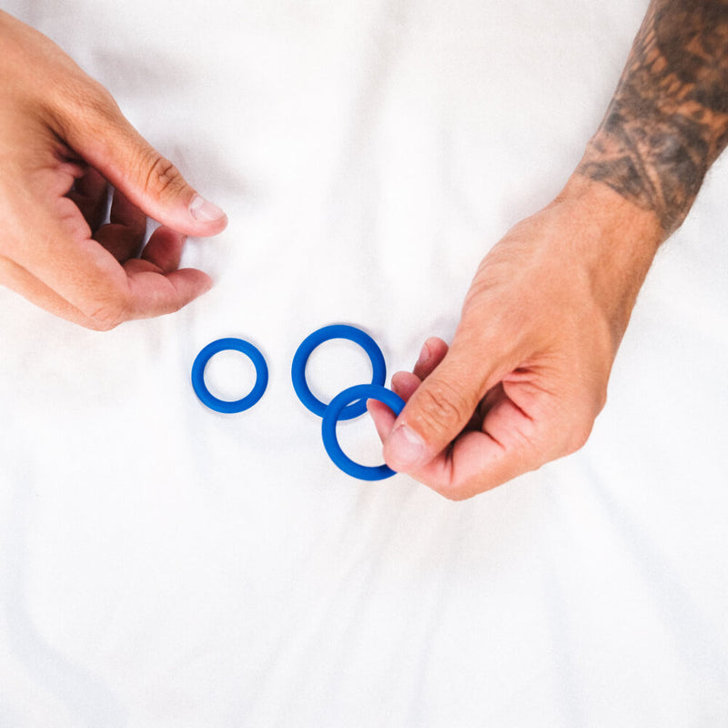 Lynk Pleasure Cock Ring LOOP · Silicone Constriction Ring Set