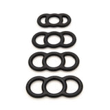 Lynk Pleasure Cock Ring Total Control 4 Piece Silicone Constriction Band Set